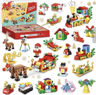 610 Pcs Christmas themed DIY Building Blocks Set , Christmas Building Blocks