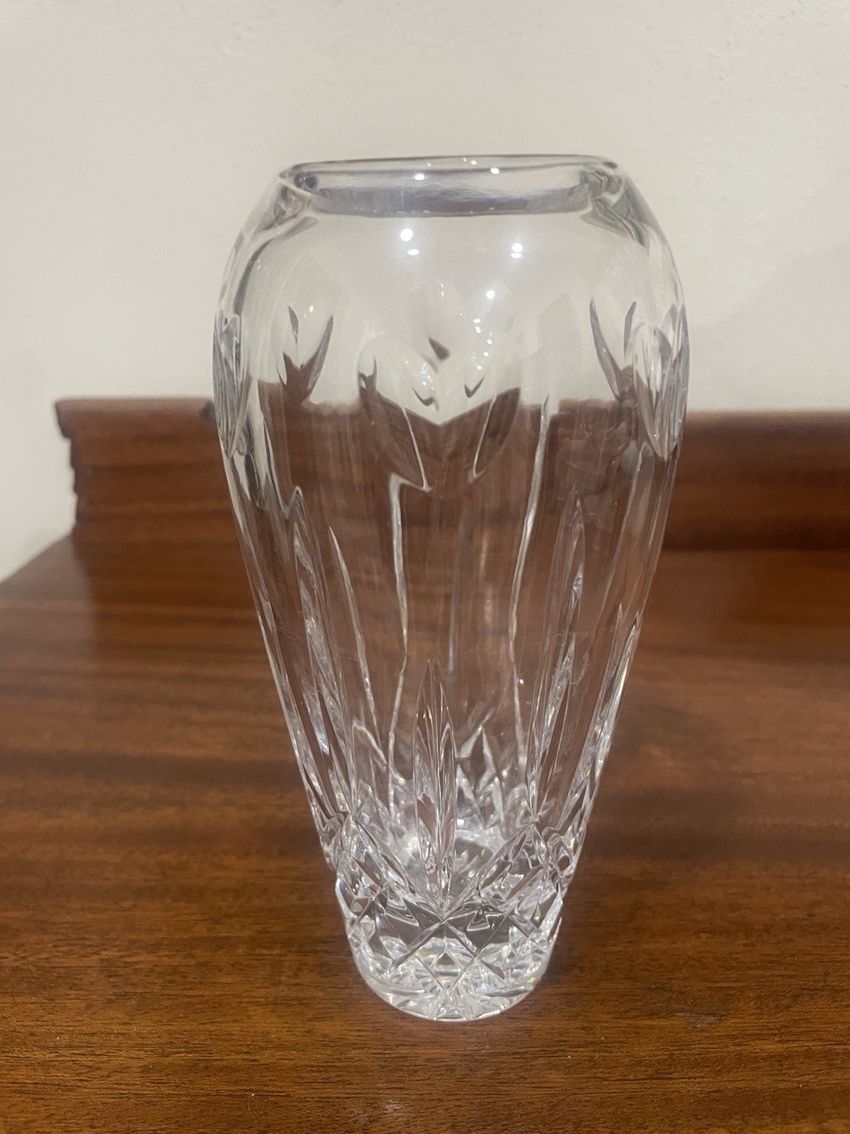 Waterford Crystal Lismore Heart Bud Vase 7 Inch Tall Elegant Design