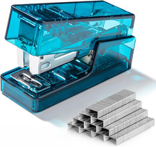 Mini Stapler with 830 Staples, Small Cute Desk Staplers, 25 Sheet Capacity, Clea