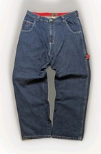 Y2K Rags Denim Jeans 36x32x10 Carpenter Baggy Wide Leg Grunge Skater
