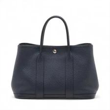 Hermès Garden Party 30 TPM Negonda Blue nuit Silver Metal Fittings Y: 2020