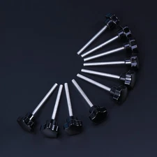 10 PCS M5x60 Hole Five Star Screw Grips Clamping Knobs (Black)