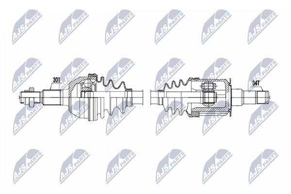 NTY Antriebswelle NPW-CH-161 FüR Cadillac CTS STS SRX AWD Vvti Kompressor-image
