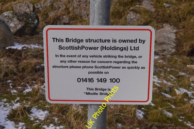 Photo 6x4 Sign, Allt Lairig Ianachain Lochawe A sign by the current owner c2016