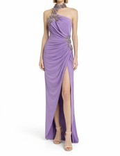 Mac Duggal One-Shoulder Beaded Gown Size 2
