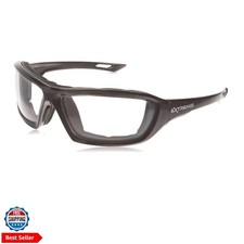 Extremis Full Black Frame Safety Glasses with Clear Anti-Fog Lens
