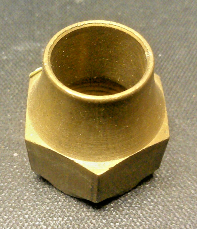 Brass Fitting Short Flare Nut 3/4" 550345