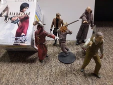 6 Mini Figure Lot Biohazard Resident Evil 4 Leon Chainsaw Man Red Monk Villager