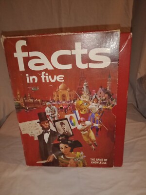 Facts in Five Bookshelf The Game Of Knowledge 1976 VERY GOOD CONDITION 