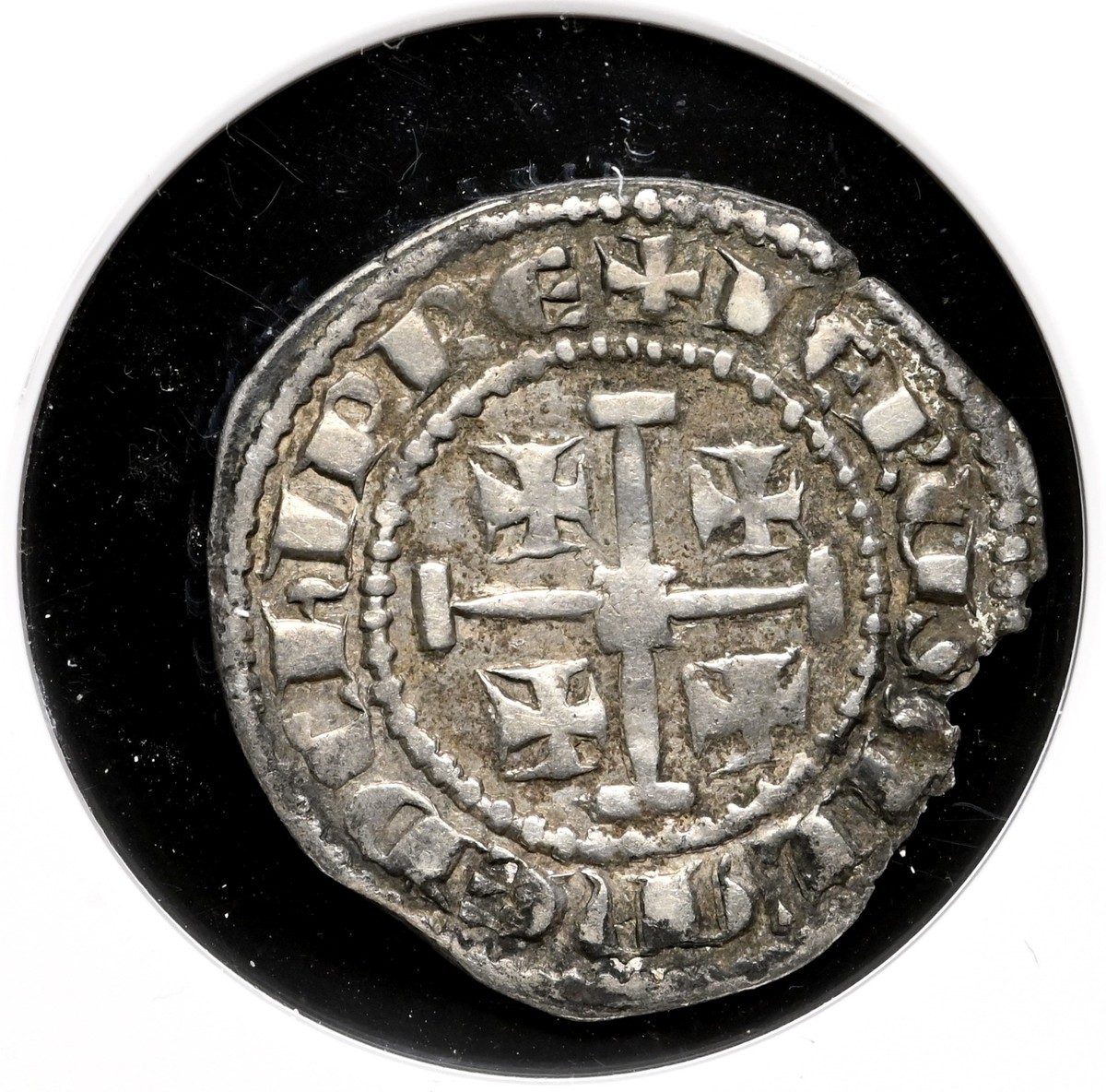 CRUSADERS, Cyprus. Hugh IV, 1324-1359. Silver Gros, NGC XF40