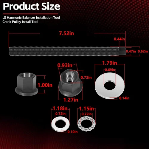 LS LS1 LS2 LS3 LS6 5.3 5.7 6.0 6.2L Harmonic Balancer Installer Tool w/Bearing - Bild 2 von 10