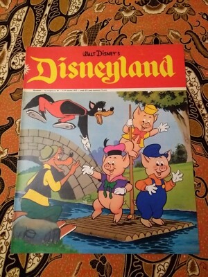 Disney's 3 pigs & the wolf cover Disneyland magazine, dutch edition, oct 21,1972