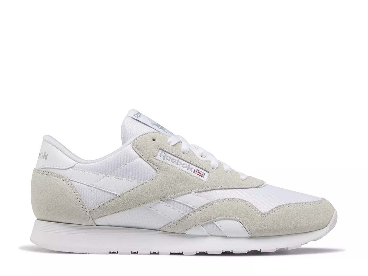 Reebok Classic Nylon Walking Running Shoes FV1593 White Grey Men’s 6.5 Reebok CL NYLON | FV1593 | AFEW STORE main image 3