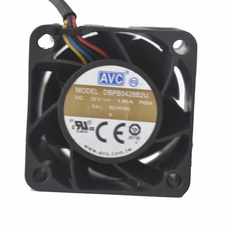 1X AVC DBPB0428B2U 40*40*28MM 4CM DC12V 1.8A 4Pin PWM Cooling Fan Fast Shipping - Image 2 of 4
