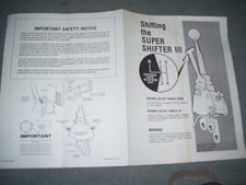 SHIFTING THE HURST SUPER SHIFTER III AND ALIGNMENT  PROCEDURE 2 PICS