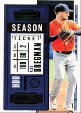 2020 Panini Contenders Alex Bregman Houston Astros #58 Green