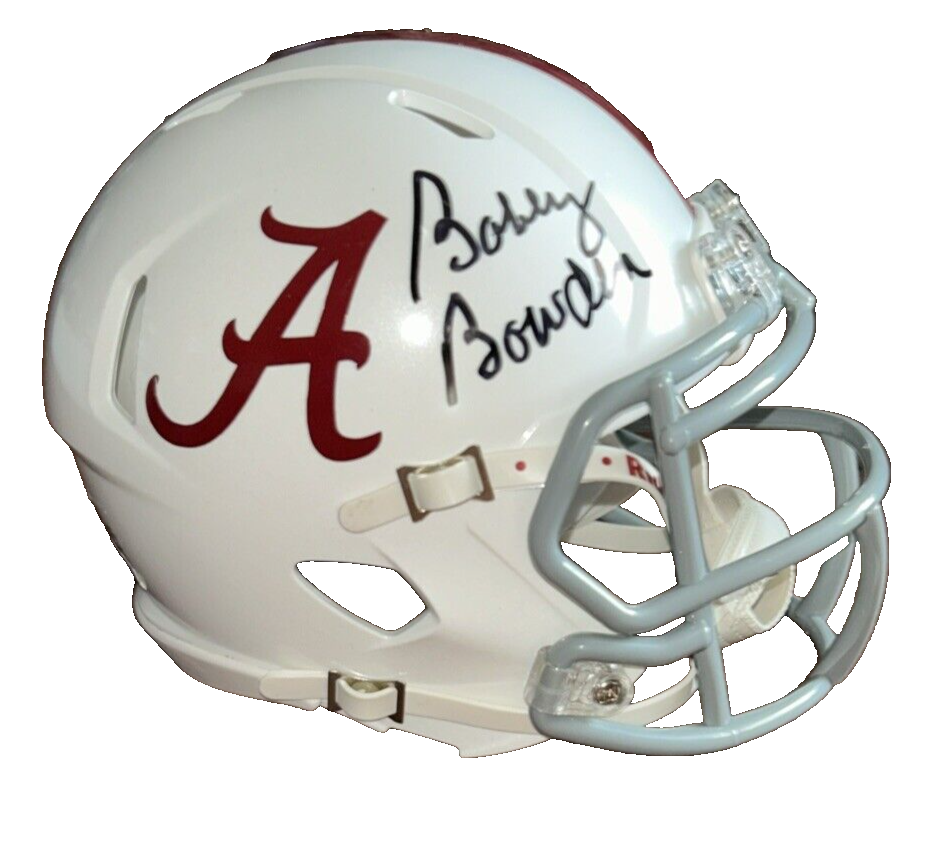Bobby Bowden Autographed Signed Alabama Crimson Tide Alabama Custom White Mini Helmet w PROOF JSA COA Roll Tide 