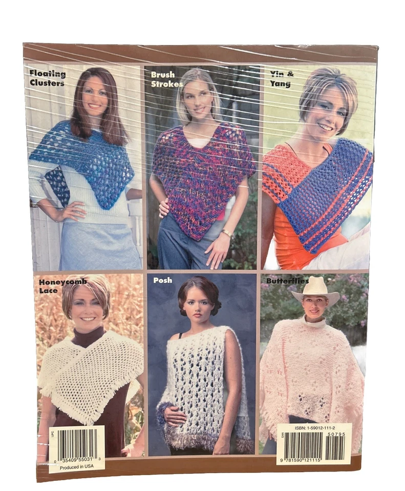 Knit Ponchos George Shaheen American School Of Needlework 1377 7 Designs - Image 2 of 4