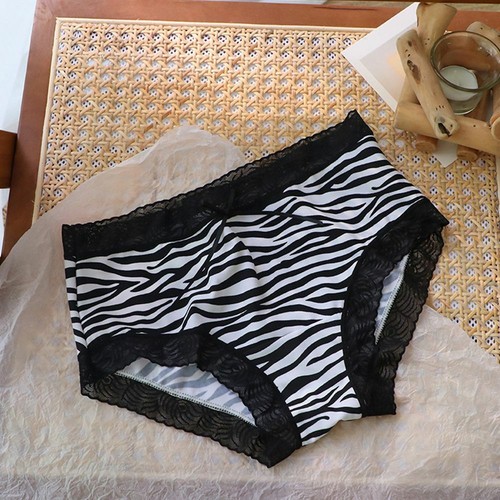 Druck nahtloser Tanga atmungsaktiv Dessous Eis Seide Höschen Damen Unterwäsche - Bild 9 von 19