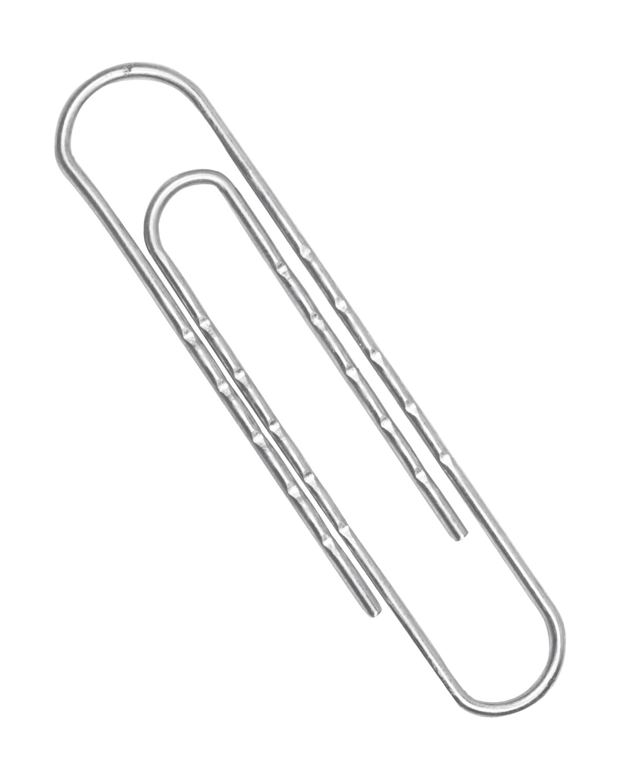 Q-Connect 77mm Round Wavy Paperclip (Pack of 100) Pack of 100 KF27004