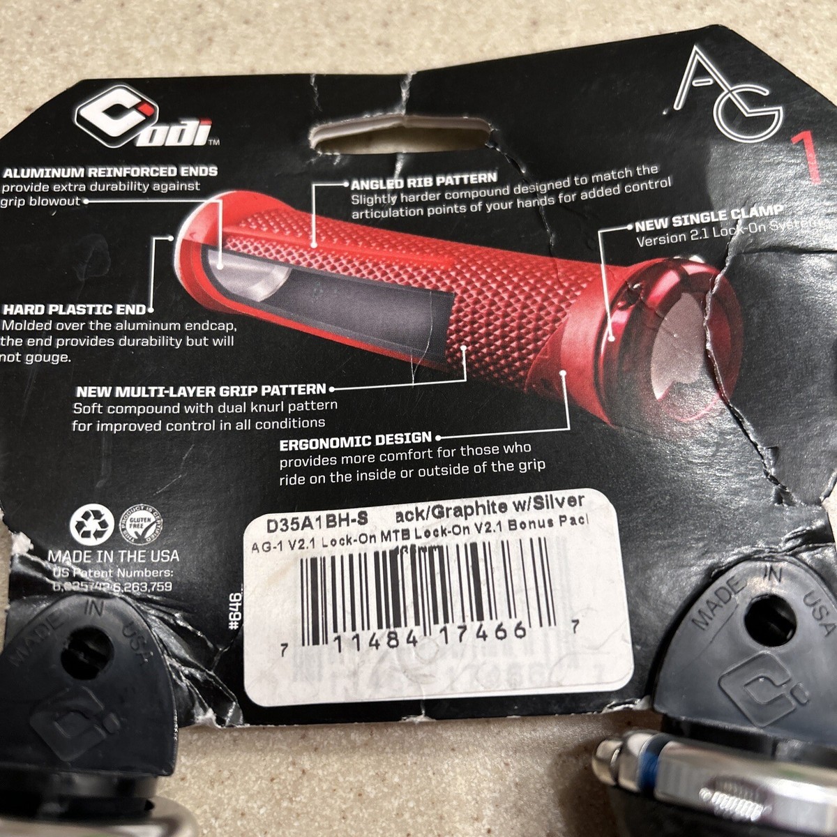 いぐあな ODI Ag1 V2.1 Aaron Gwin Lock on Grips Bike for sale online | eBay