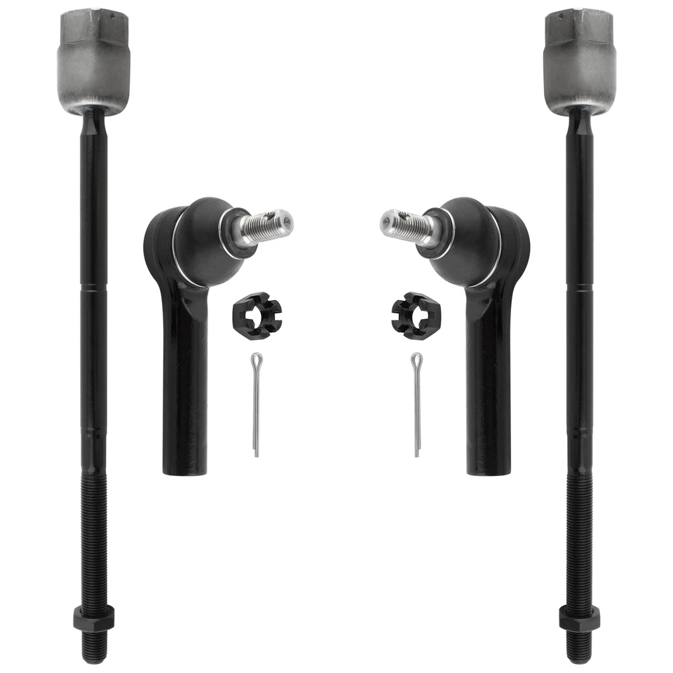 4pcs Inner & Outer Tie Rod End for Ford Taurus 1986 1987 1988-1995 - Image 2 of 4