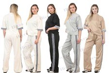 Womens Tracksuit set Top Bottom Ladies T-shirt Bottoms set Loungewear 2 piece