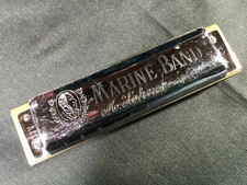 Vintage Hohner Marine Band Key of C No Box-excellent Condition