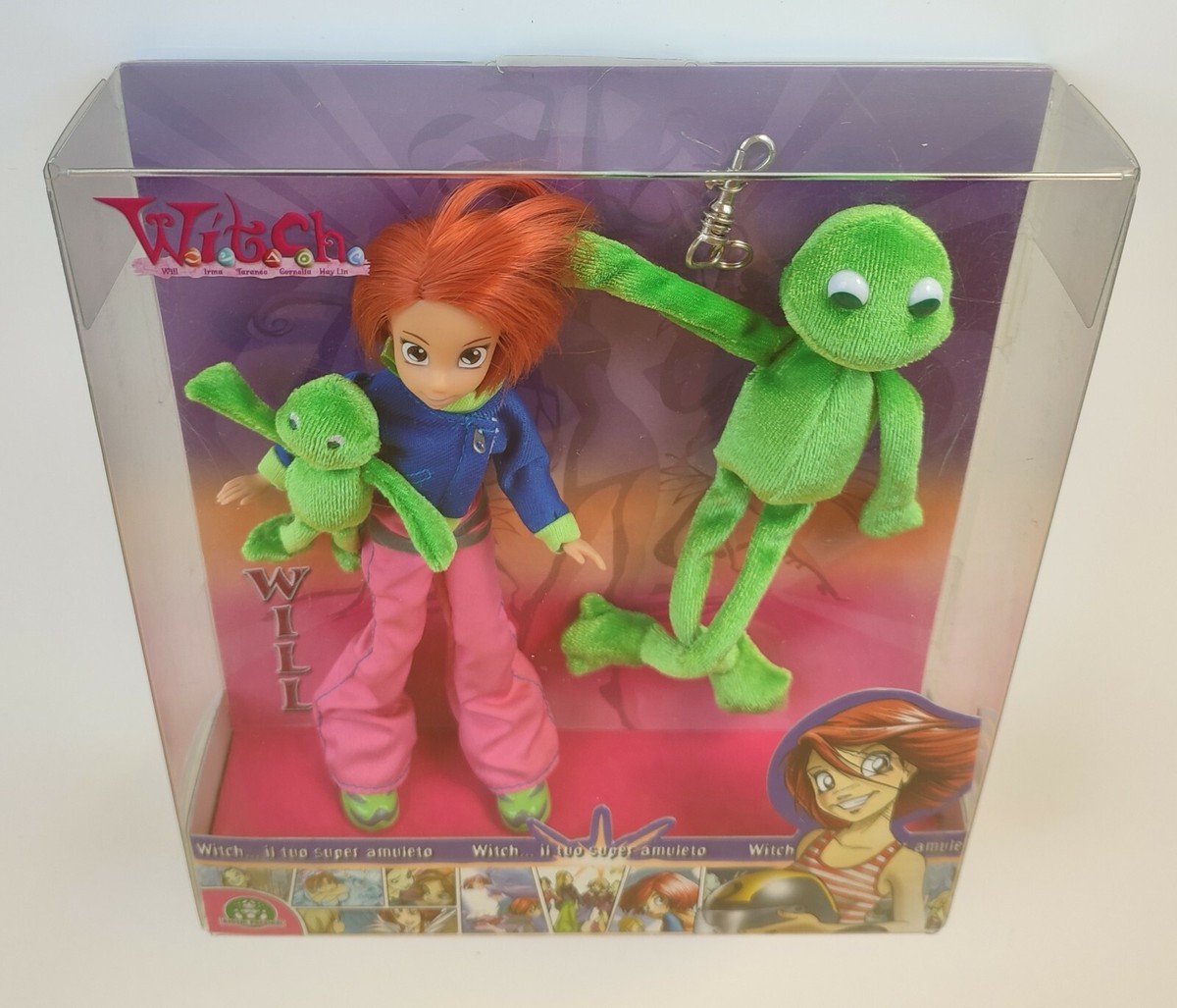 WITCH WILL W.I.T.C.H DOLL SUPER AMULETO RANA VERDE FROG