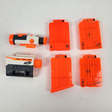 Nerf 6 Clip Magazine, Barrel C-048A And Scope Lot of 6
