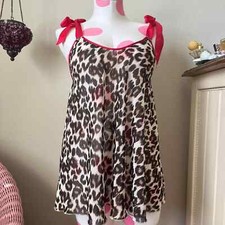 Victoria  s Secret Leopard Print lingerie babudoll