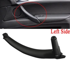For BMW E70 X5 Plastic Rear Left Inner Door Panel Handle Pull Trim Cover Black