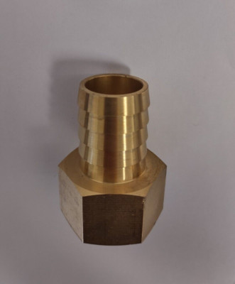 Brass thread to hose fitting, 1'' Female NPT to 1'' ID hose barb