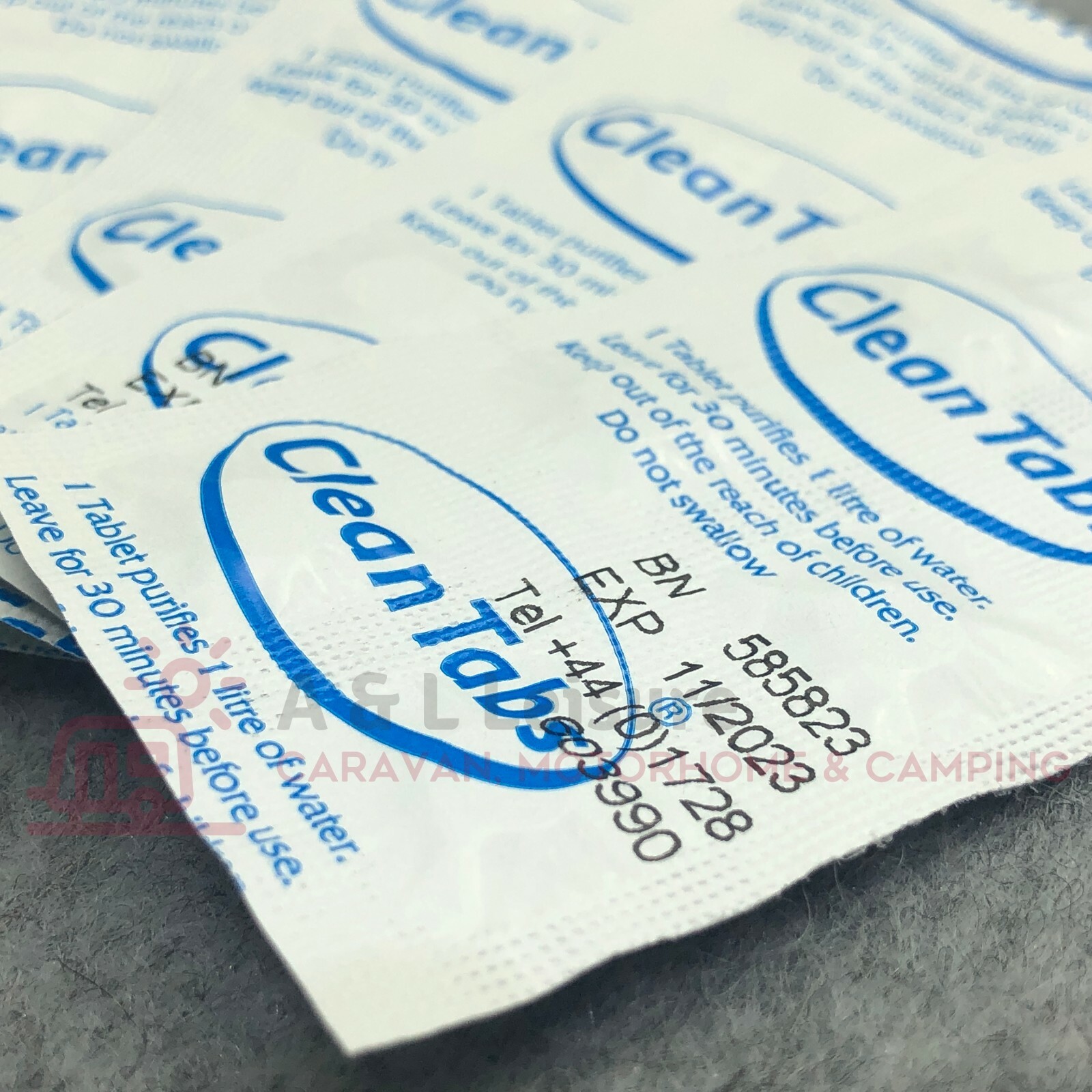 Aqua Clean MINI Water Purification Tablets Box 40 Tabs Caravan