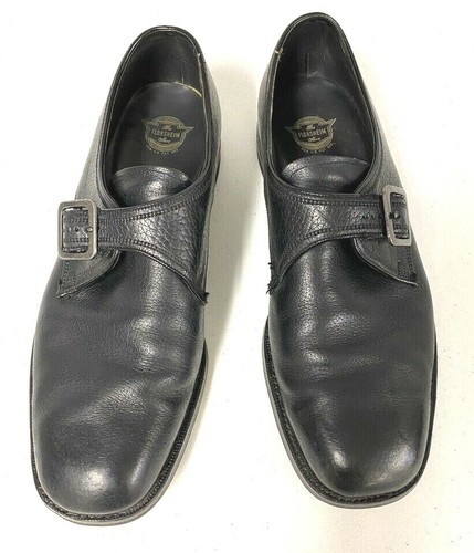 Vintage Florsheim Leather Shoes Monk 