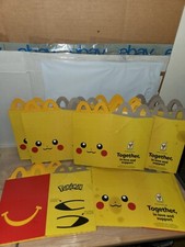 LOT OF 10 MCDONALDS 2022 POKEMON HAPPY MEAL BOX PIKACHU