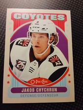 2021-22 O-Pee-Chee RETRO Hockey Insert Card # 156 JAKOB CHYCHRUN Coyotes
