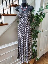 Hollister Womens Multicolor 100 Viscose Sleeveless Round Neck Jumpsuit Small