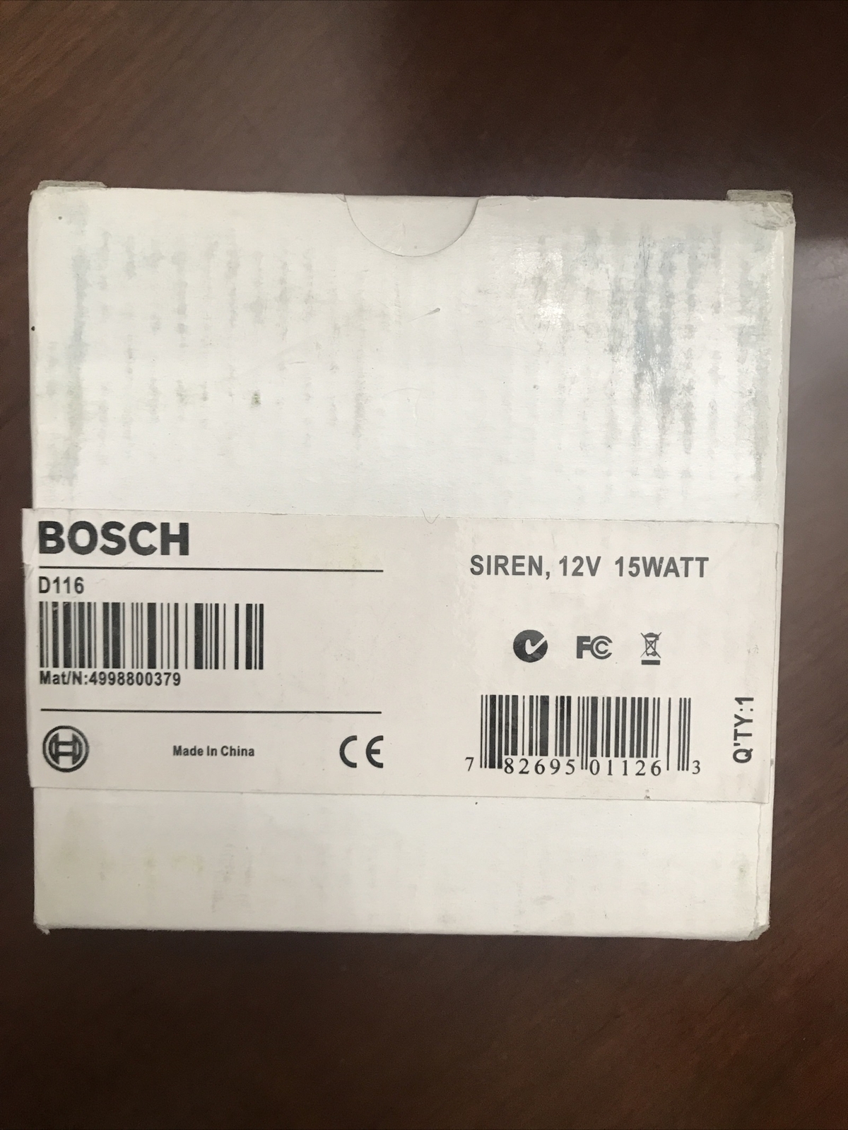 Bosch D116 Alarm Siren 12 Volt 15W alarm system or other applications NEW!!