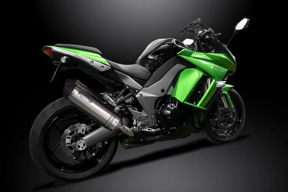 Kit silenciador de escape de acero inoxidable X-Oval de 13,5" Slip On Kawasaki Ninja 1000 2011-2020 Foto 4 de 4