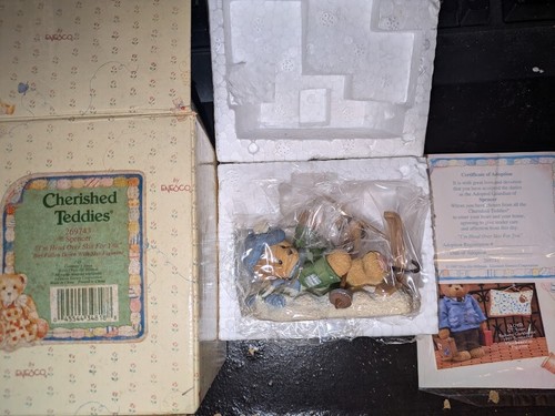 Cherished Teddies I'M HEAD OVER SKIIS FOR YOU Spencer Figurine 269743 - Picture 2 of 3