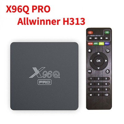 X96Q Pro H313 TV BOX Android 10.0 Quad Core 4K 2.4G WIFI HDMI Media Player