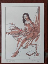 PELLERIN - L'EPERVIER : MANON - Ex-libris sérigraphié Raspoutine