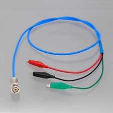 Triax 3-Lug TRB Plug to Alligator Clip Cable 2~9FT Reproduce Keithley 2600-ALG-2