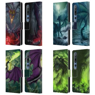 OFFICIAL PIYA WANNACHAIWONG BLACK DRAGONS LEATHER BOOK CASE FOR XIAOMI PHONES