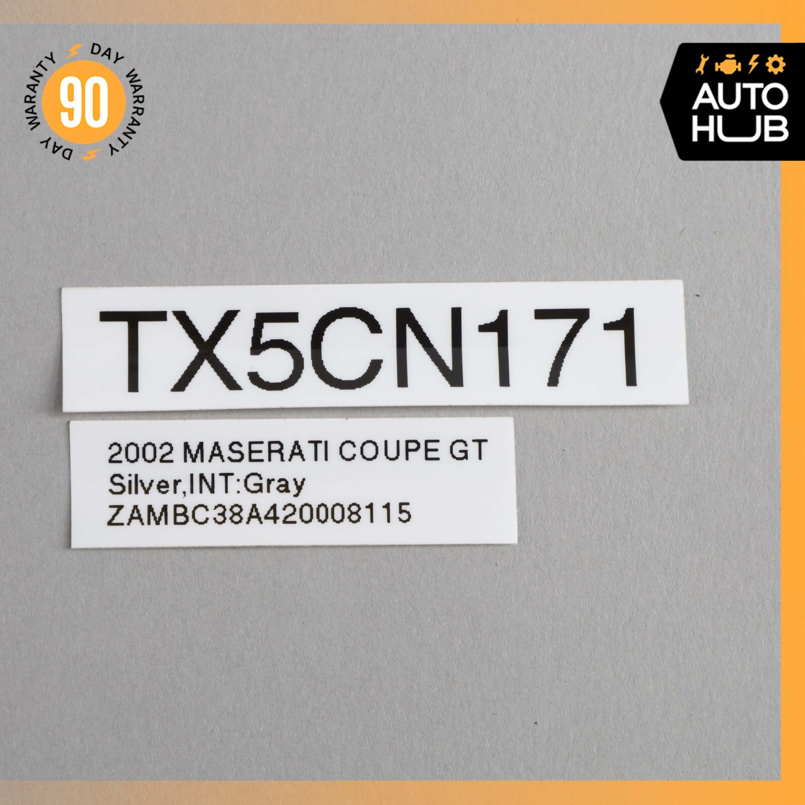 02-07 Maserati Coupe 4200 GT M138 CC Fuel Vapor Canister OBD Pump Hose OEM
