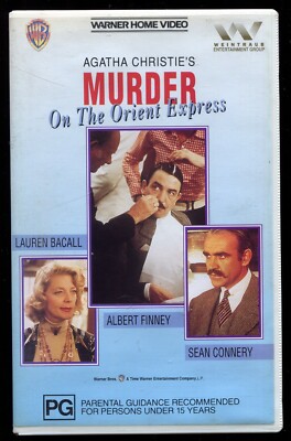 Murder On The Orient Express VHS 1970s Thriller Warner Home Video PAL