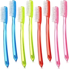Zopeal 8 Pieces Extra Hard and Firm Toothbrush Huge Head Toothbrush Full Head...