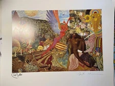 Carlos SANTANA Hand Signed ABRAXAS Official Cover Art Print Mati Klarwein