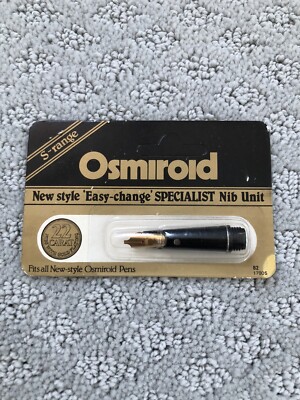 Osmiroid Pen Nib B2 Easy Change 22 Carat Gold Plating New Sealed NOS 17905